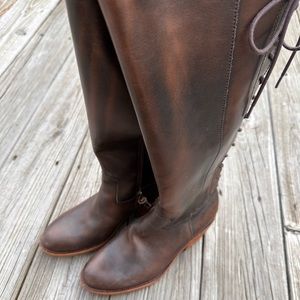 Sofft Brown Leather Knee-High Boots